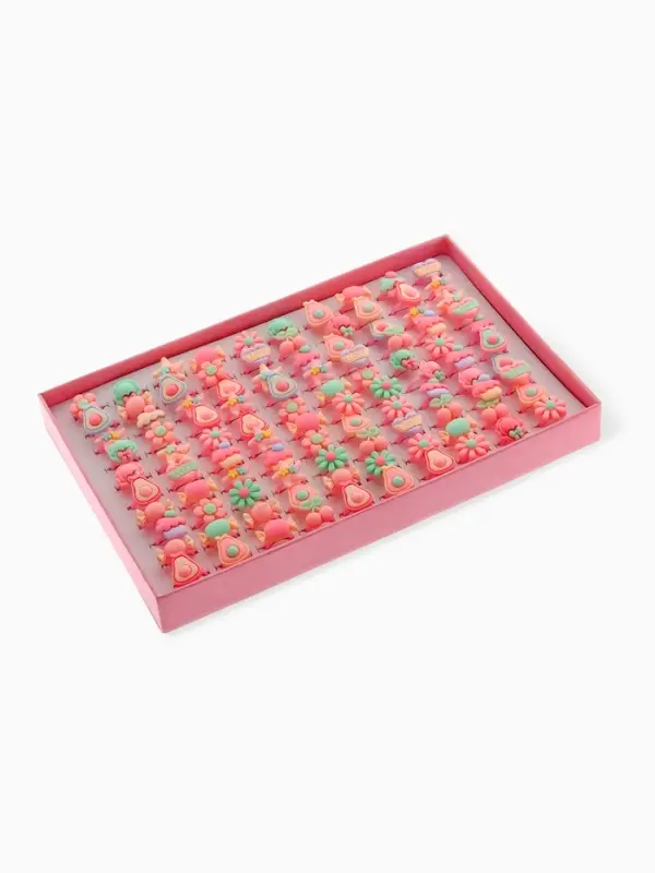 Кольцо &laquo;Выбражулька. Гастрономия&raquo;, форма МИКС, фасовка 100 шт. разноцветное, безразмерное