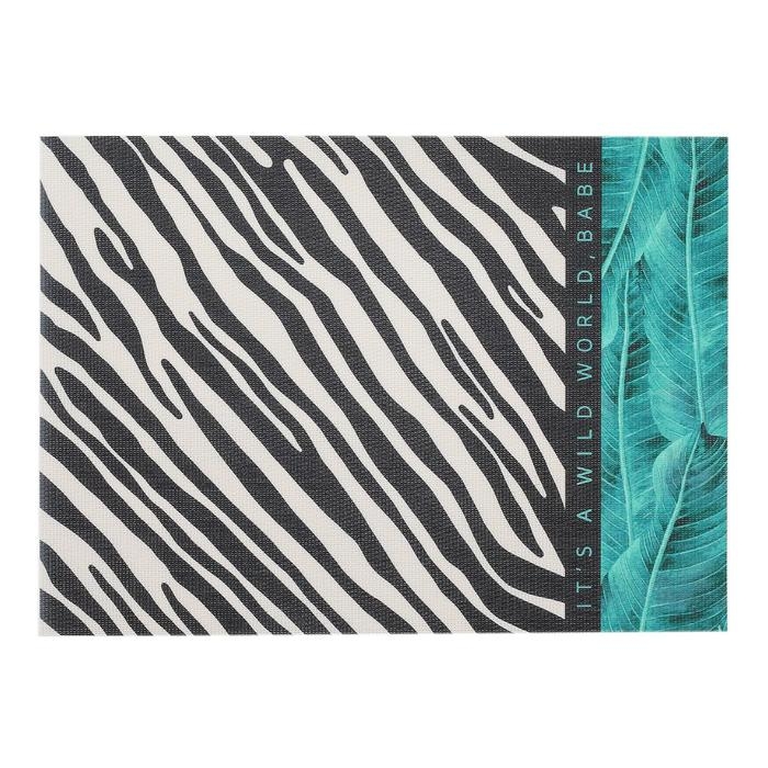 Салфетка на стол Салфетка на стол "Wild world", ПВХ, 40х29 см