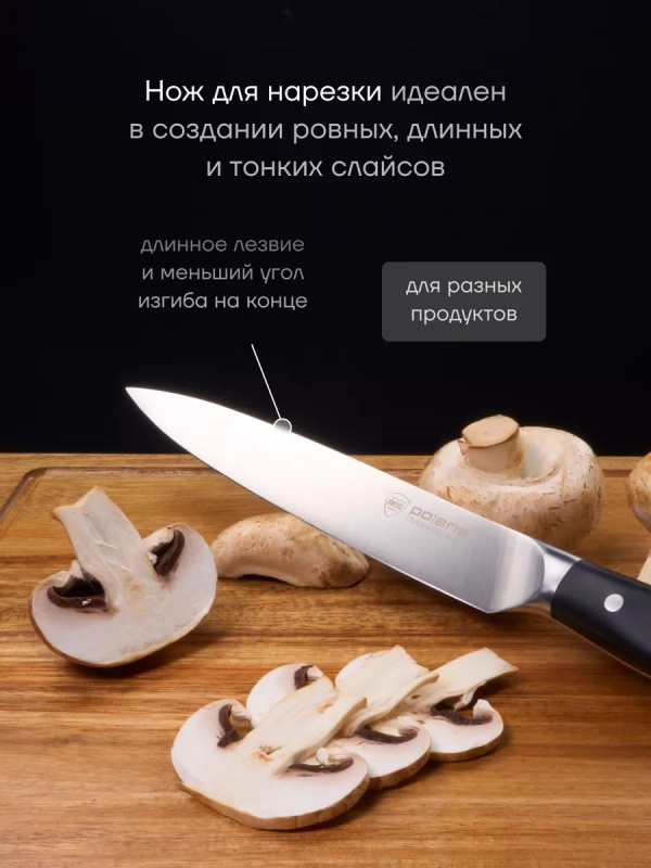 Набор кухонных ножей с подставкой и точилкой Сook Master 5SS