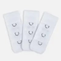 Застёжка для бюстгальтера, 3 ряда 1 крючок, 10 шт., белая