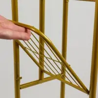 Подставка для цветов Greengo, 4 полки, 43&times;22&times;82 см, напольная, металл, цвет золотой
