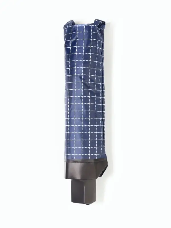 Зонт механический &laquo;Мелкая клетка&raquo;, эпонж, 4 сложения, 8 спиц, R=47/55 см, d=94 см, МИКС