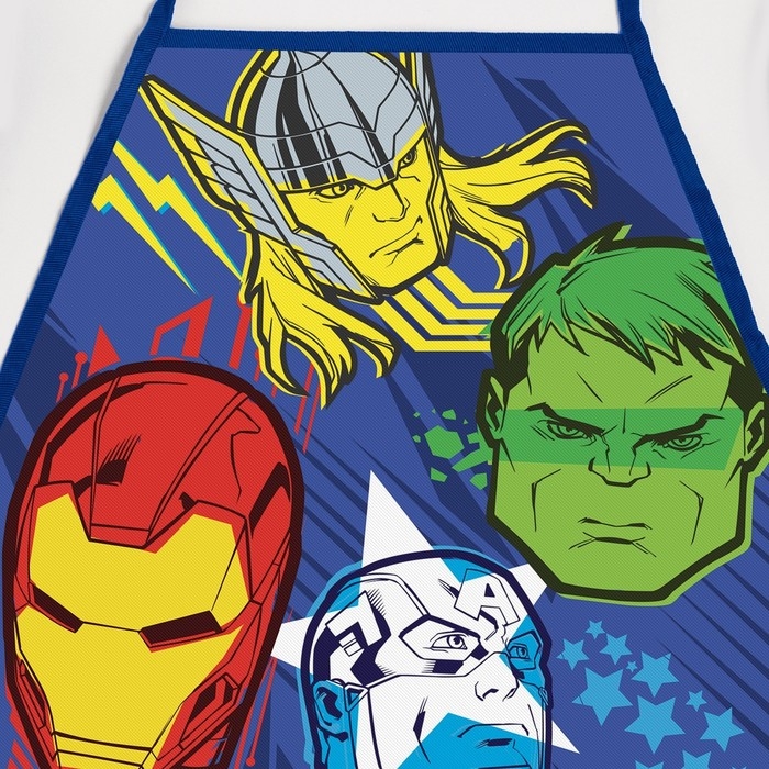 Фартук с нарукавниками детский «Команда Мстители», 49х39 см Фартук с нарукавниками детский «Команда Мстители», 49х39 см