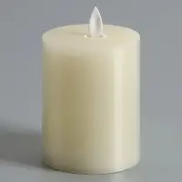 Светодиодная свеча восковая "Белая", 12x7 см, АААx3 (не в компл.), Т/БЕЛЫЙ