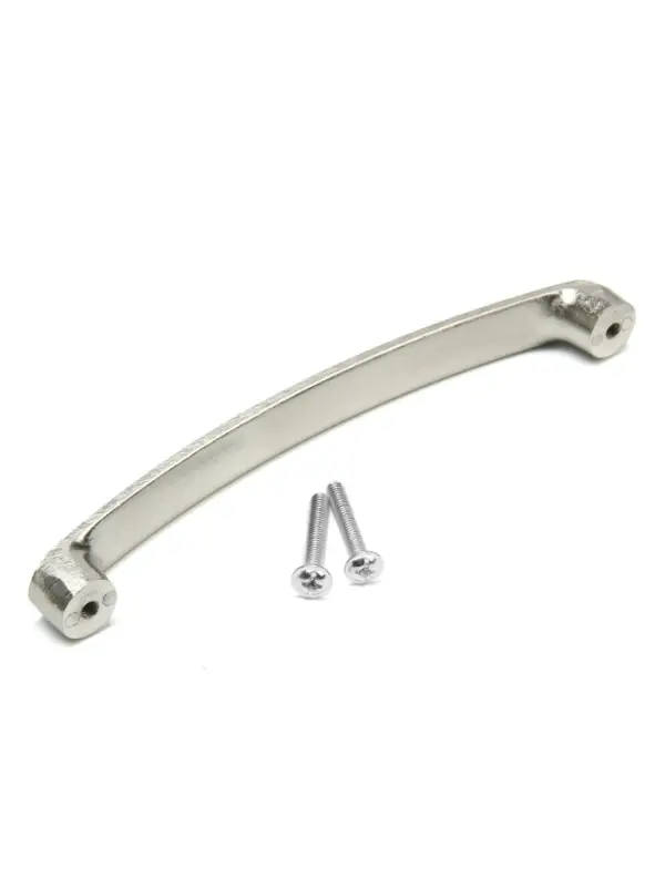 Ручка-скоба мебельная ТУНДРА РС133, м/о 128 мм, цвет матовый никель