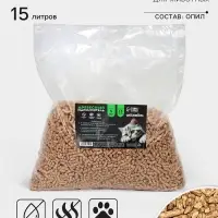 Наполнитель древесный Groomroom, 15 л