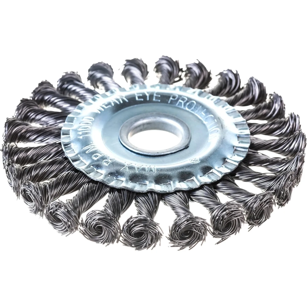 Корщетка для УШМ VIRA d125х22.2мм, плоская, крученая (575125)