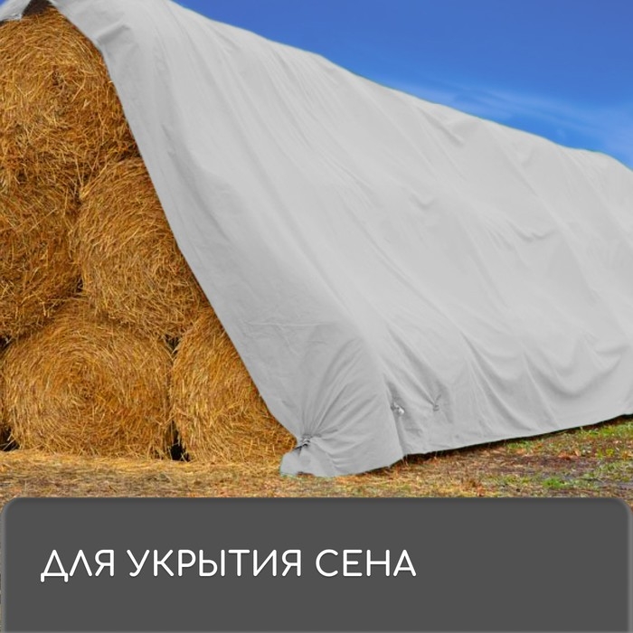 Тент защитный, 6 × 4 м, плотность 60 г/м², УФ, люверсы шаг 1 м, тарпаулин, серый Тент защитный, 6 × 4 м, плотность 60 г/м², УФ, люверсы шаг 1 м, тарпаулин, серый