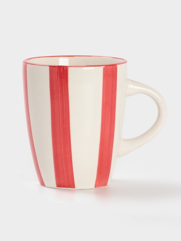 Кружка Доляна "Райе" 360мл, 13х9.10,5, цвет красный