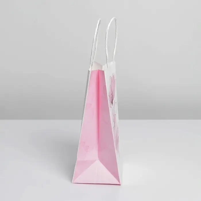 Пакет подарочный крафтовый, упаковка, «8 марта», 12 х 21 х 9 см Пакет подарочный крафтовый, упаковка, «8 марта», 12 х 21 х 9 см