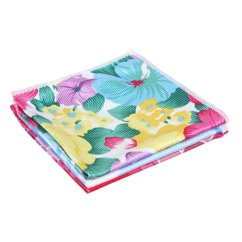 Салфетка из микрофибры тм VETTA, для стекол и зеркал, 30х30см, 250г/кв.м.