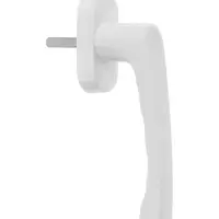 Ручка для окон ПВХ ТУНДРА, пластиковая, 32 мм, цвет белый, набор 2 шт