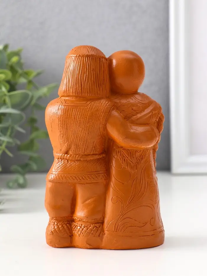 Фигура «Семейный оберег», 14×8.5×6 см, красная глина