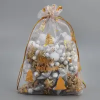 Набор мешков «С Новым счастьем!», органза, 10 шт, 16 х 24 см Набор мешков «С Новым счастьем!», органза, 10 шт, 16 х 24 см