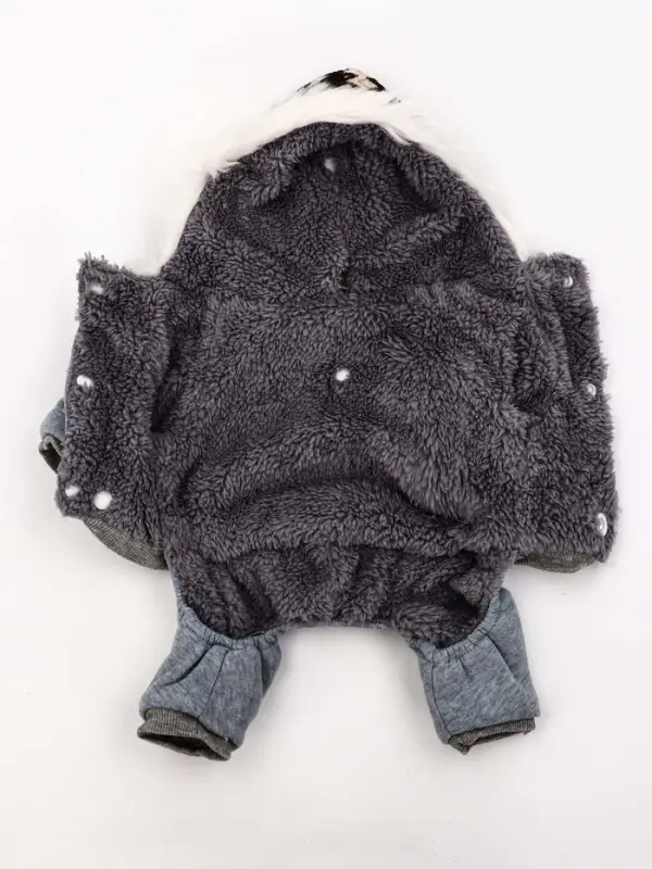 Комбинезон Комбинезон "Лапландия", с подкладом, размерразмер M (ДС 30, ОГ 40, ОШ 30 см), серый/бордо