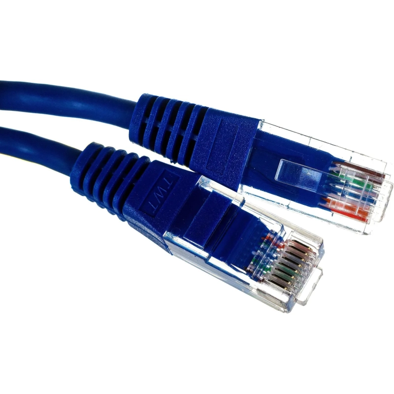 Патч-корд TWT TWT-45-45-0.5-BL UTP кат.5e, 0.5 м, синий