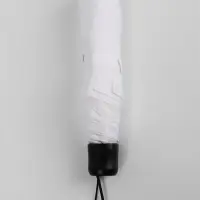 Зонт механический &laquo;Однотонный&raquo;, 3 сложения, 8 спиц, R=48/55 см, d=96 см, белый