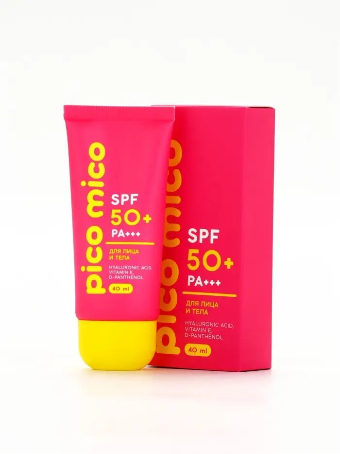 Крем солнцезащитный для лица и тела, SPF 50, 40 мл, PICO MICO