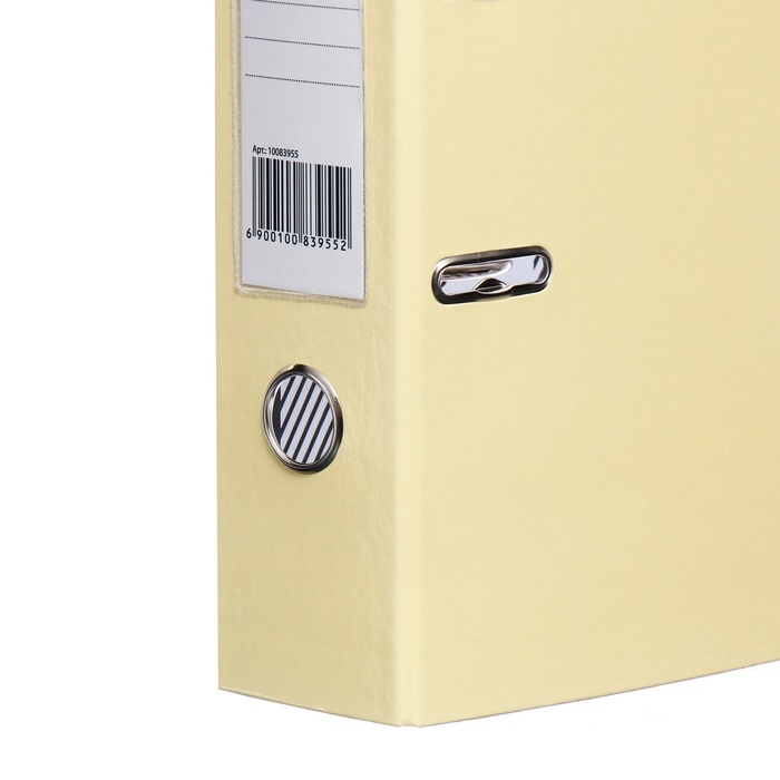 Папка-регистратор, Calligrata, А4, 75 мм, ламинированная, бежевая Папка-регистратор, Calligrata, А4, 75 мм, ламинированная, бежевая