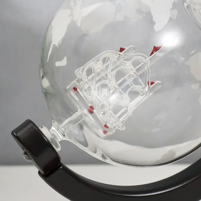 Сувенирный винный набор "Корабль в шаре" графин 800мл бокалы 250мл 7х8,5х8,3см 27х16,5х36 см