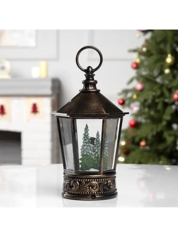 Светодиодная фигура &laquo;Снеговик&raquo; 14&times;22&times;14 см, пластик, от батареек ААх3, свечение тёплое белое