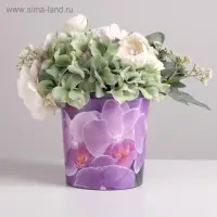 Кашпо для цветов «Орхидея», 1,6 л, 14 х 14 см Кашпо для цветов «Орхидея», 1,6 л, 14 х 14 см