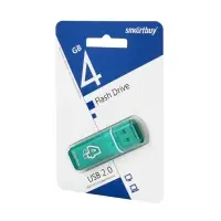 USB накопитель 4 GB Smart Buy Glossy series Green