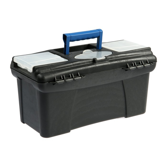 Ящик для инструмента ТУНДРА, 13 Ящик для инструмента ТУНДРА, 13", 320 х 175 х 160 мм, пластиковый, два органайзера