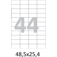 Этикетки самоклеящиеся  48,5х25,4 мм 44 шт. на лист.А4 100л