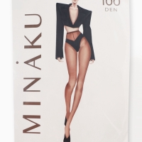 Женские колготки MINAKU 100 ден, цвет темно-коричневый, размер 2/S