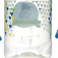 Бутылочка для кормления M&B &laquo;Моя первая бутылочка&raquo; с ручками, классическое горло, от 0 мес., 150 мл., синий