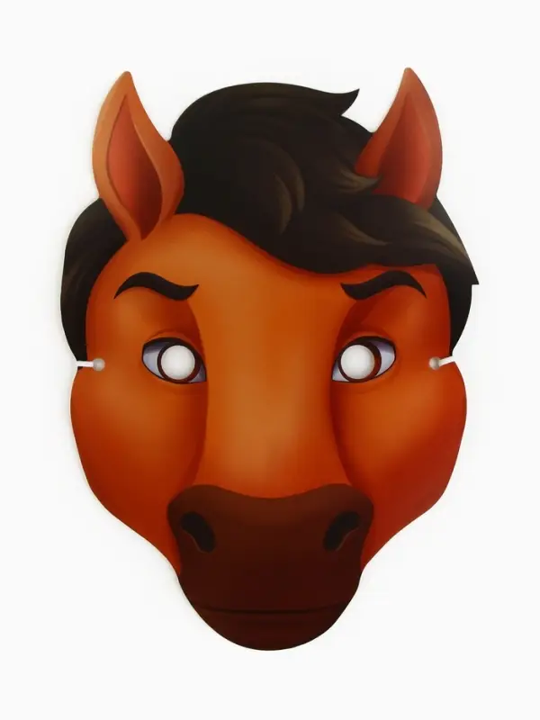Маска карнавальная Маска карнавальная "Конь 2025"