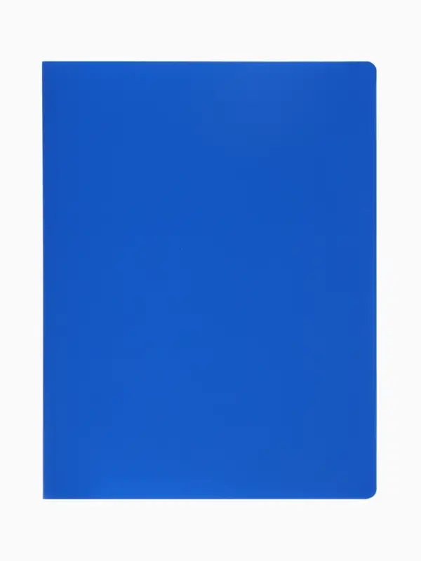 Папка с 30 вкладышами А4, 500 мкм, Calligrata, текстура &laquo;песок&raquo;, синяя