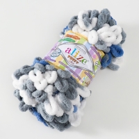 Пряжа "Puffy color" 100 % микрополиэстер 9м/100г (6075)