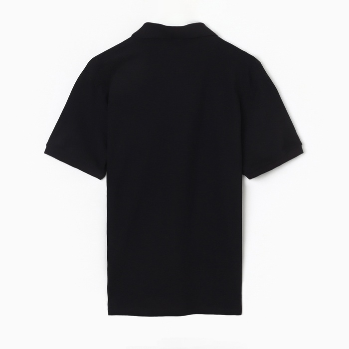 Футболка мужская поло, цвет чёрный, размер 56