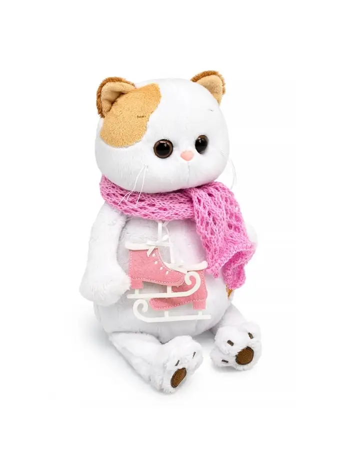Мягкая игрушка &laquo;Кошечка Ли-Ли&raquo;, с коньками и в шарфике, 24 см