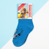 Носки для мальчика «Оптимус Прайм», Transformers, 14-16 см, синие