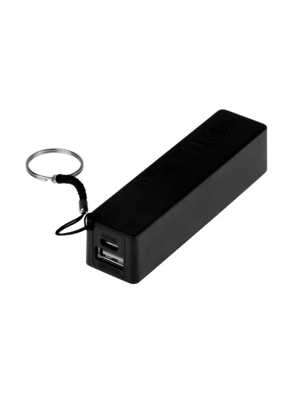 Внешний аккумулятор PB-03, 2200 мАч, USB, 1 А, крепление кольцо, чёрный