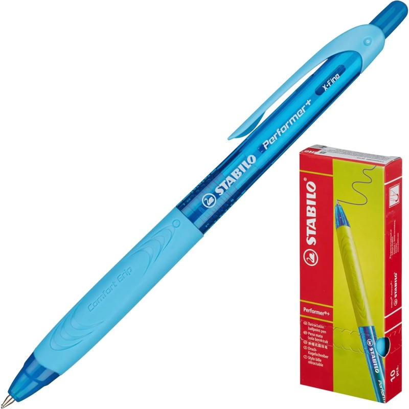 Ручка шариковая автомат. STABILO Performer+ 0,35,син,масл,манж328/3-4