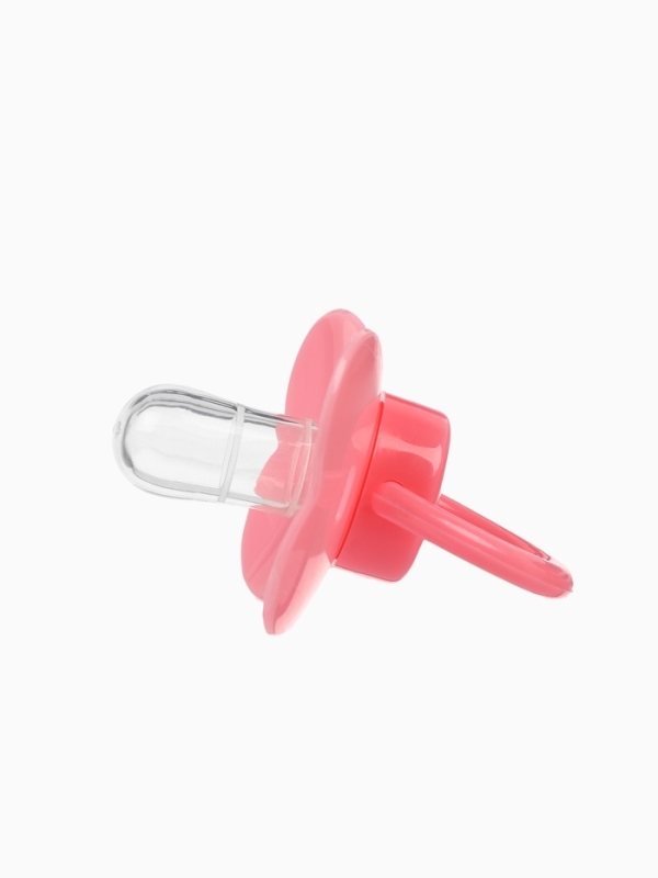 Пустышка классическая, с держателем, +0мес., цвет розовый Пустышка классическая, с держателем, +0мес., цвет розовый