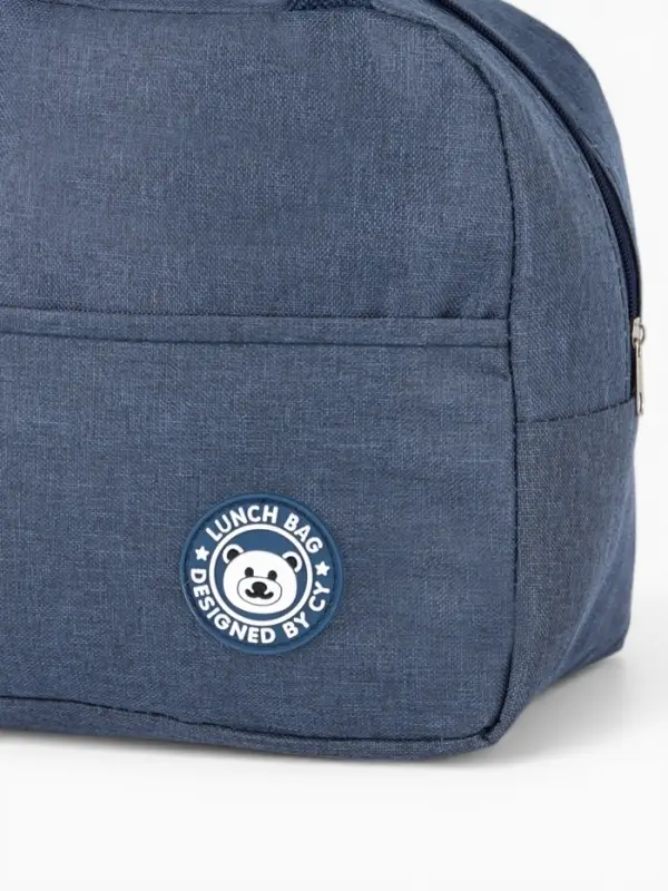 Термосумка на молнии, объём 6 л, цвет синий