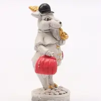 Фигурка декоративная &laquo;Баран с трубкой&raquo;, 9&times;4 см, серая