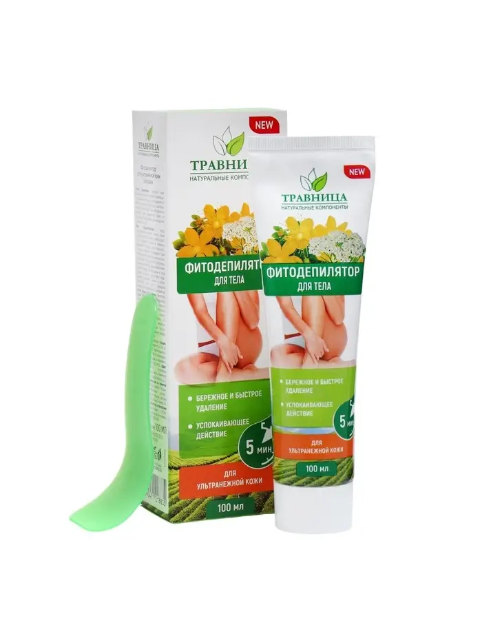 Фитодепилятор для тела &laquo;Травница&raquo; для ультранежной кожи, 100 мл
