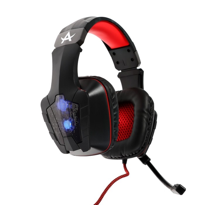 Наушники Qumo Arsenal, игровые, микрофон, USB, 2м, подсветка, чёрные Наушники Qumo Arsenal, игровые, микрофон, USB, 2м, подсветка, чёрные