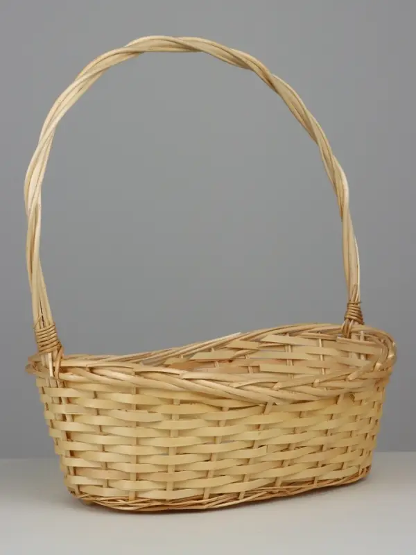 Корзина плетеная (ива) 45х28хH15/12 TH47, 1 шт., натуральный