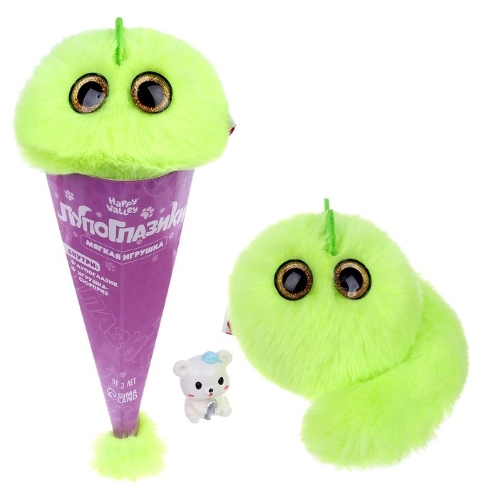 Мягкая игрушка «Лупоглазики: Кэнди-плюш», с питомцем, 11 см, МИКС Мягкая игрушка «Лупоглазики: Кэнди-плюш», с питомцем, 11 см, МИКС