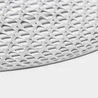 Салфетки сервировочные на стол Доляна &laquo;Сфера&raquo;, d=35.5 см, 4 шт., серебряные