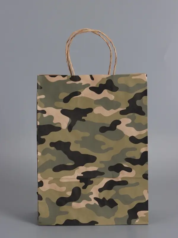 Пакеты подарочные, 23 Февраля , 24 х 10,5 х 32 см , набор 4 шт