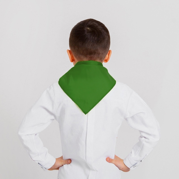 Галстук пионерский, цвет зелёный, оттенки МИКС Галстук пионерский, цвет зелёный, оттенки МИКС