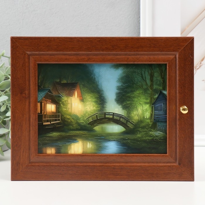 Ключница Ключница "Мостик" 19х24 см орех